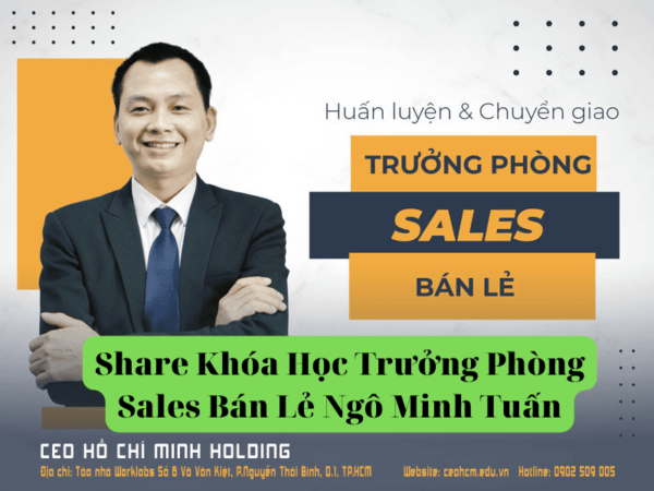 khóa học trưởng phòng sales bán lẻ online