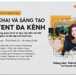 khóa học content marketing a-z đa kênh